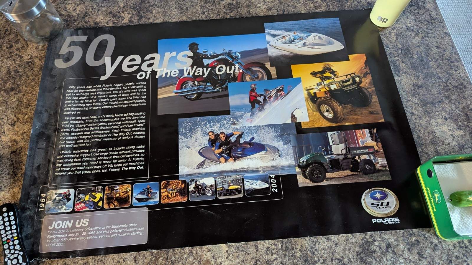 Polaris Snowmobile 50 Year Poster