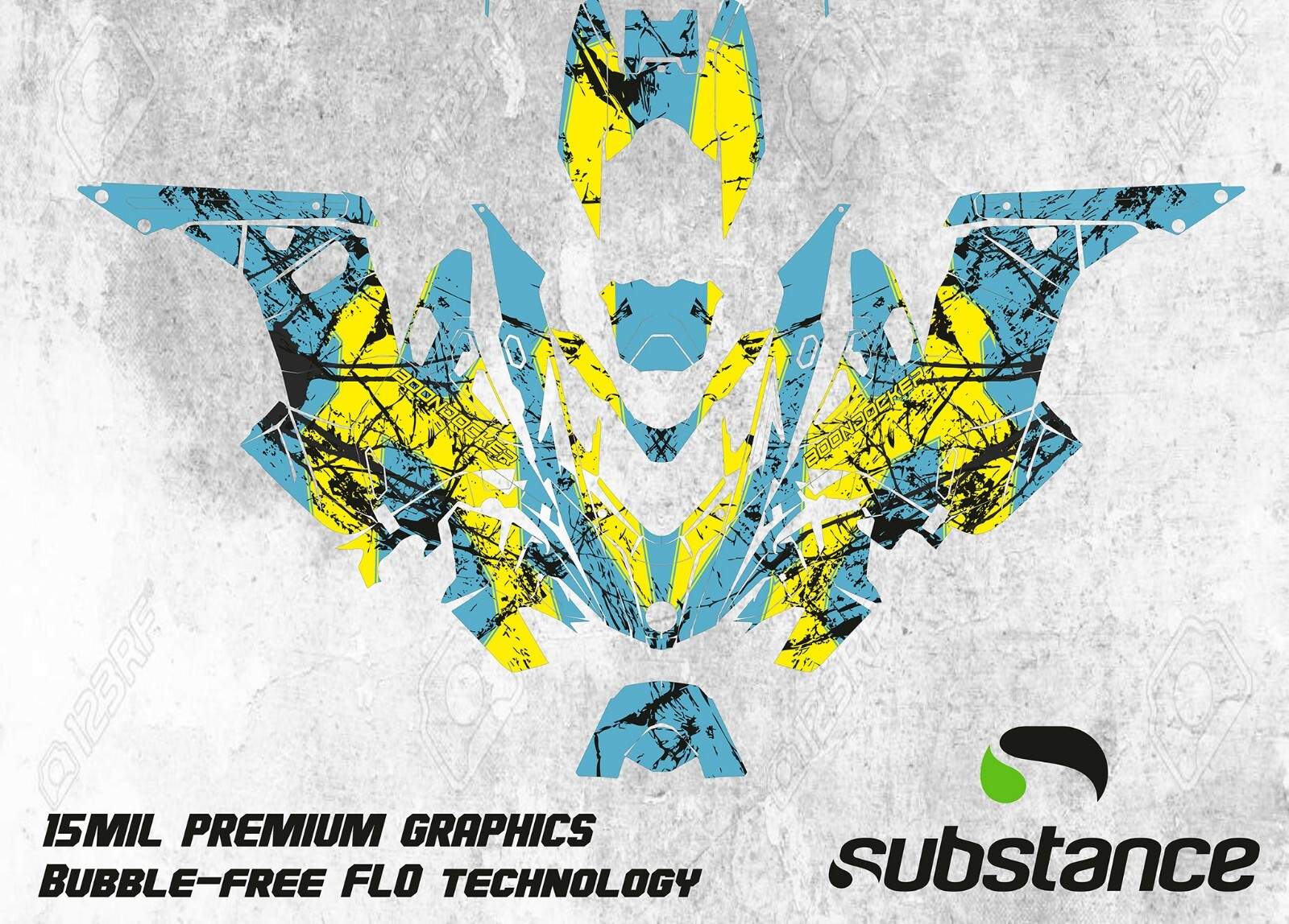 Graphics kit BRP LYNX BOONDOCKER DS RE RADIEN RAVE WRAP STICKER SLED SNOWMOBILE