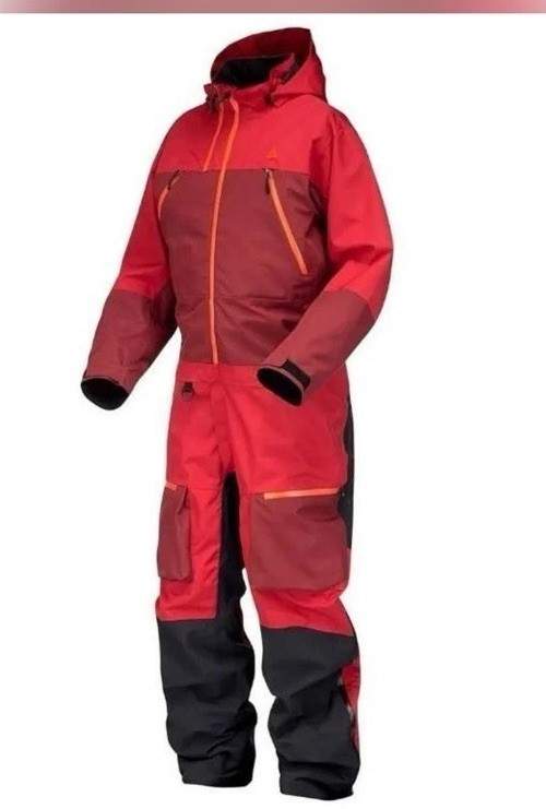 $650 Ski-Doo Snowmobile 440932 Men’s BC Kona One-Piece Suit,Large Brick Red K1