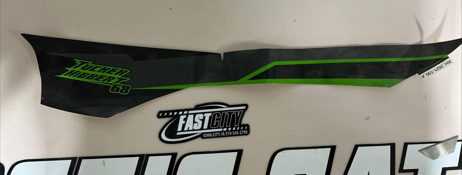 2621-190 Decal, Hood – Rear – Right 2015 ZR 6000 TUCKER HIBBERT ARTIC CAT