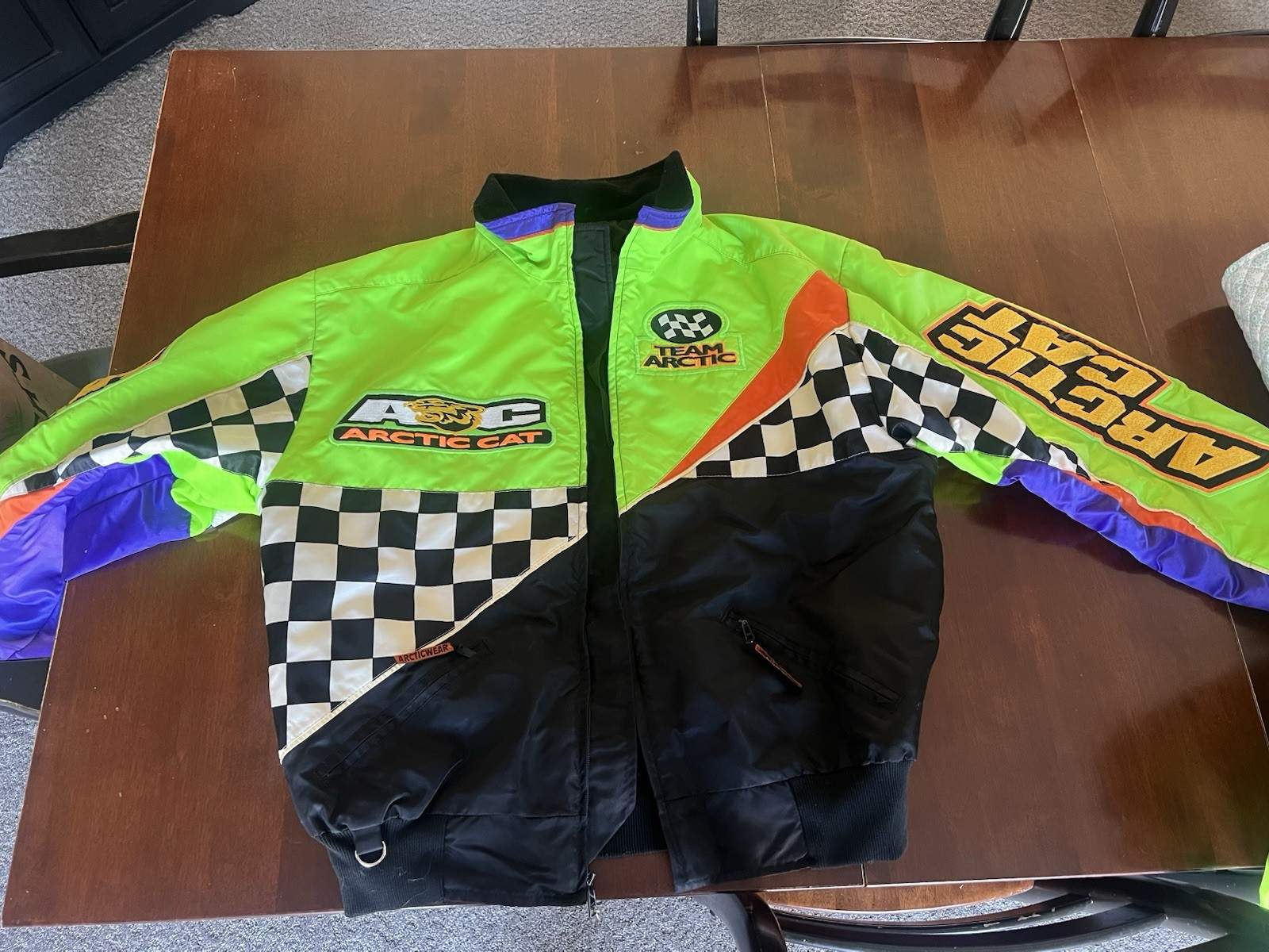 Artic Cat Snowmobile Coat W/Zip Out Liner. Worn Once.  Size Large