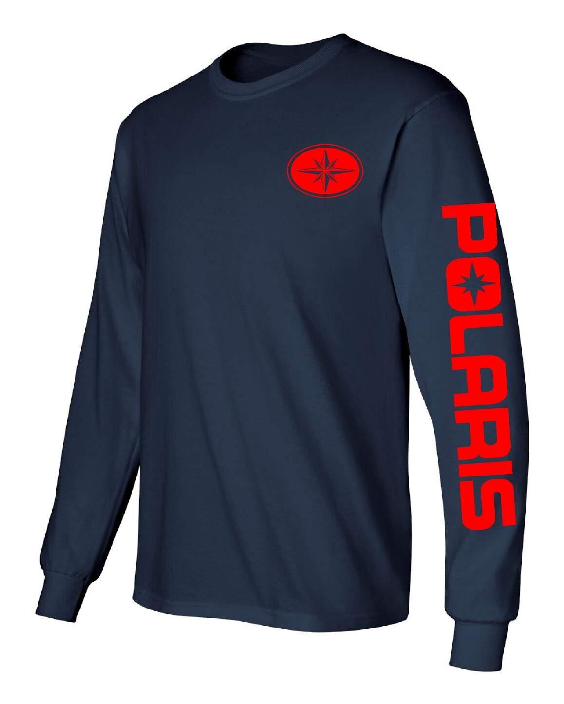 POLARIS SNOWMOBILE Long Sleeve NAVY or BLACK T-Shirt CHOOSE DESIGN C LOR ATV