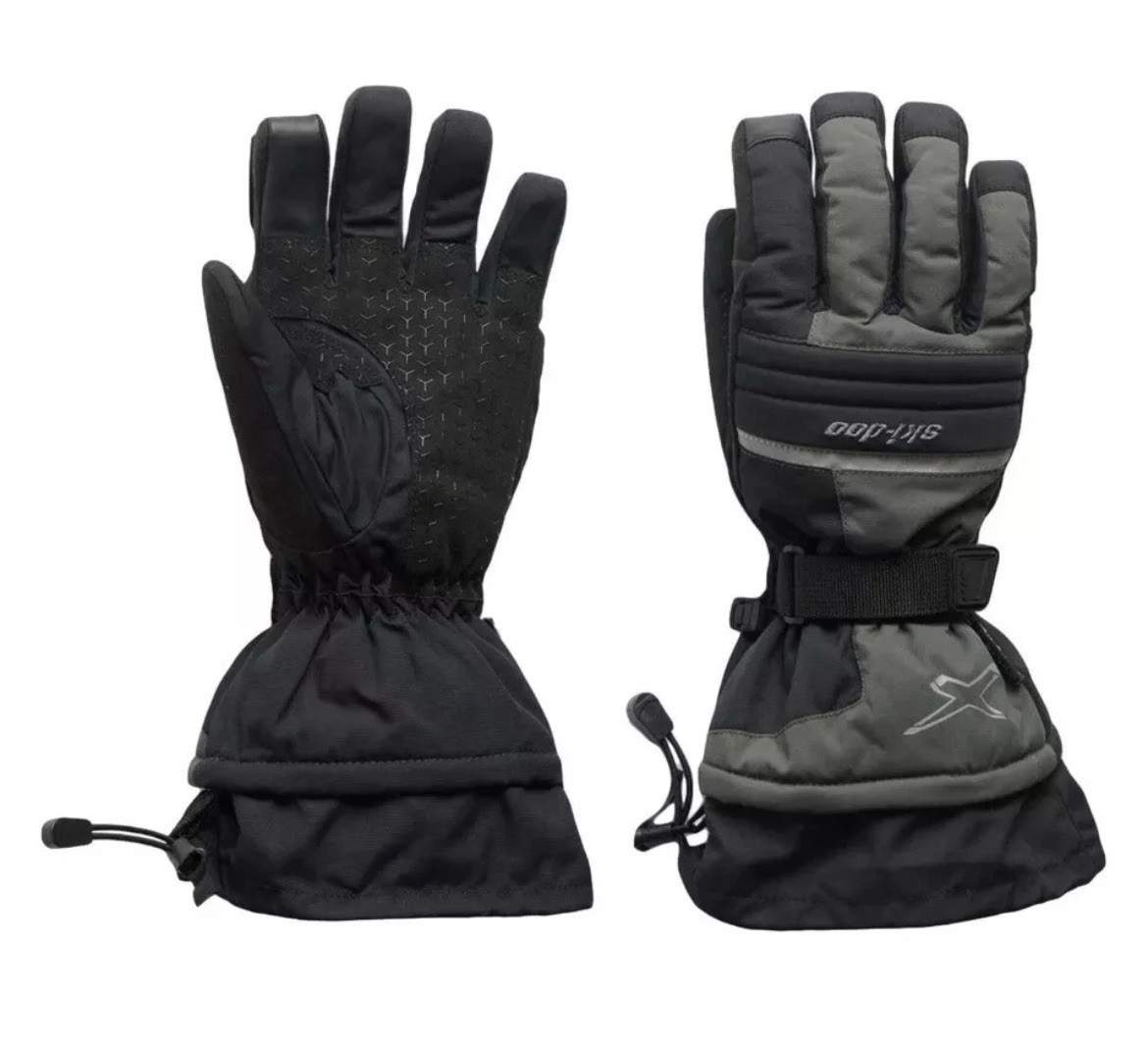 $100 Ski-Doo Mens X-Team Nylon Snowmobile Gloves Water/Windproof  XL O3