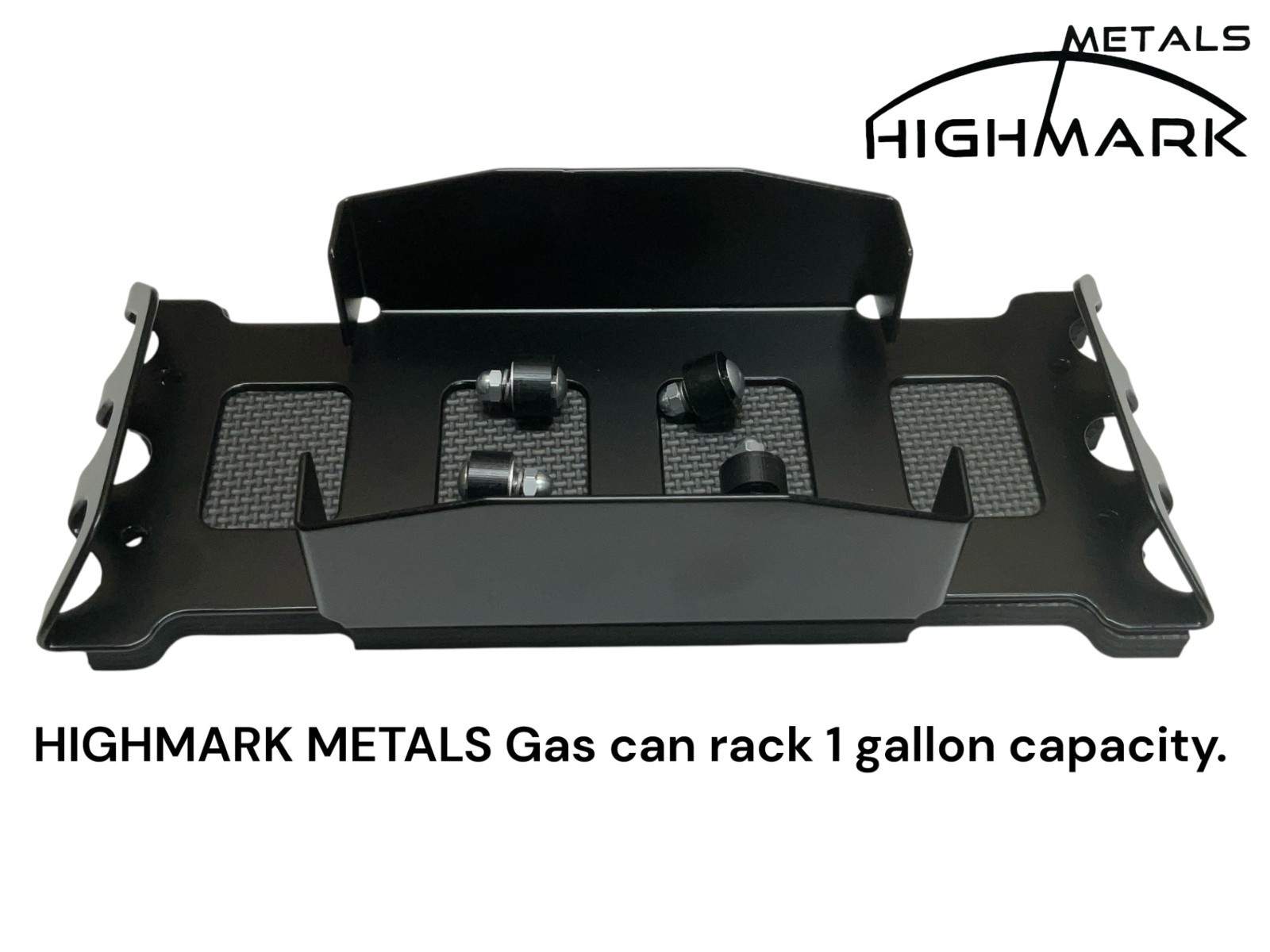 HIGHMARK POLARIS SNOWMOBILE GAS TUNNEL STORAGE RACK ,1 GALLON Capacity  (BLACK).