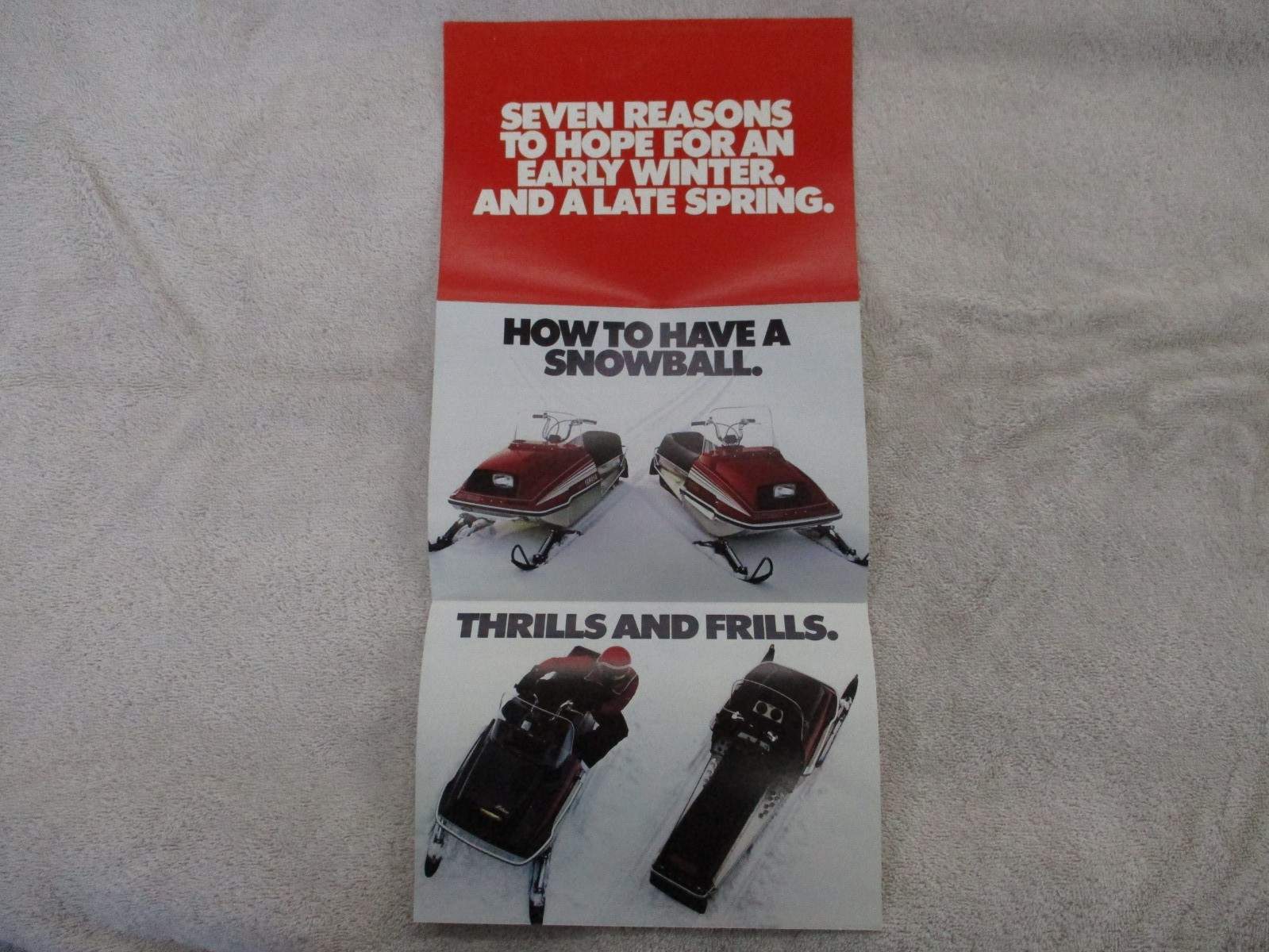 1979 YAMAHA SNOWMOBILE ENTICER EXCITER 340 440 SHOLLY’S DEALER PAMPHLET BROCHURE