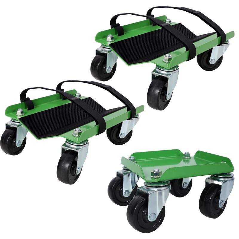 Snowmobile Dolly Heavy Duty 1500lbs V-Slide Ski Snowmobile Moving Dolly 3 PC