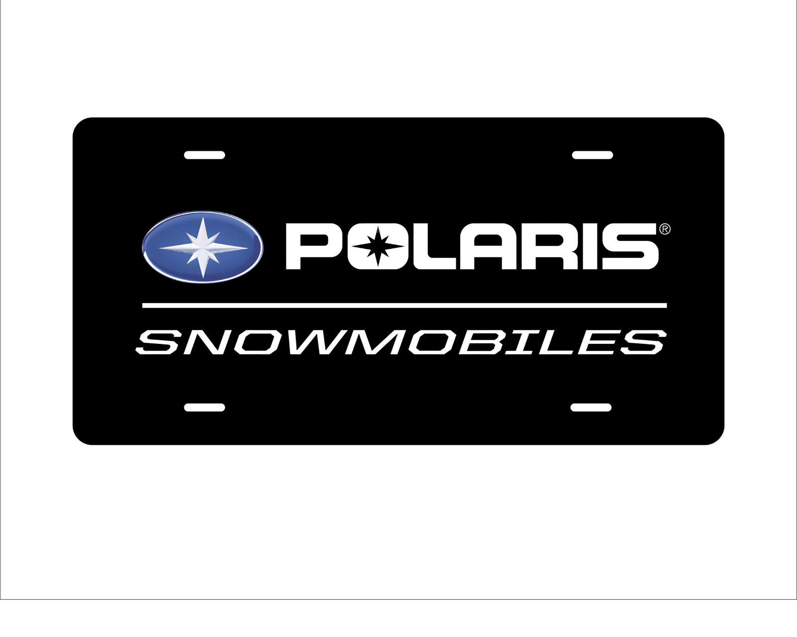 Polaris Snowmobile License Plate Aluminum Car Tag Racing