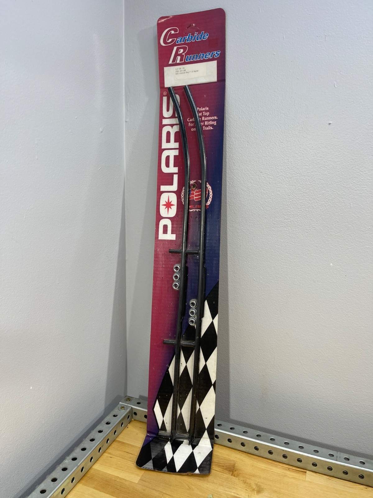 NEW OEM POLARIS SNOWMOBILE EZ-STEER SKAG 4” 60 DEGREE CARBIDE RUNNERS – 2871-288