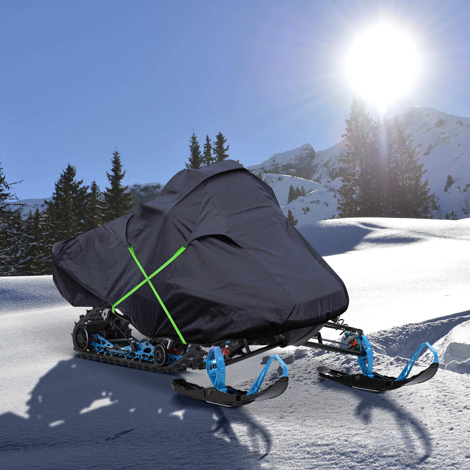 NEVERLAND Snowmobile Cover Heavy Duty Vehicle Storage Cover Fit for to 115” US