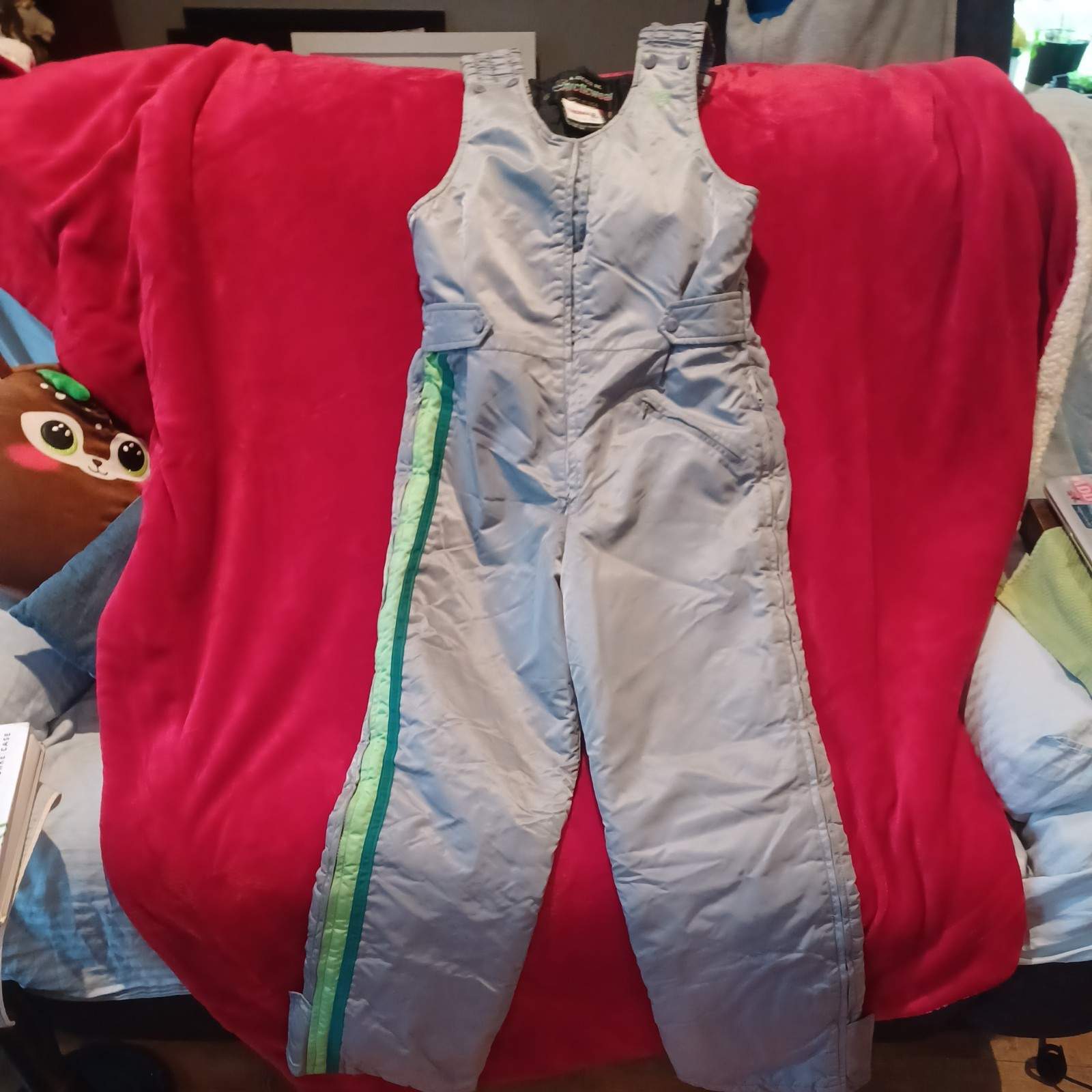 Vintage Small S/M Artic Cat Articwear Snowmobile Overalls Bibs Pants Thinsulate