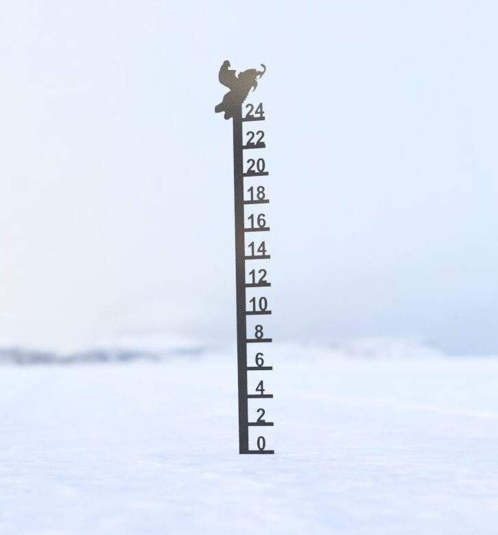 24-inch Steel Snowmobile Snow Gauge