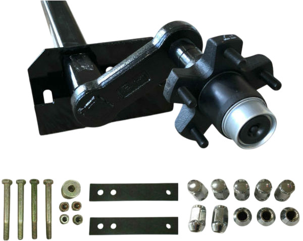 Triton 02360 2200 Lb Snowmobile Trailer Torsion Axle w/ Hardware, Gaskets, Nuts