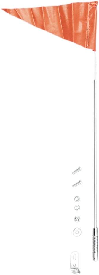 SNO Stuff Flag w/Telescoping Pole Up-To 62″ Safety Caution Snowmobile 115-711