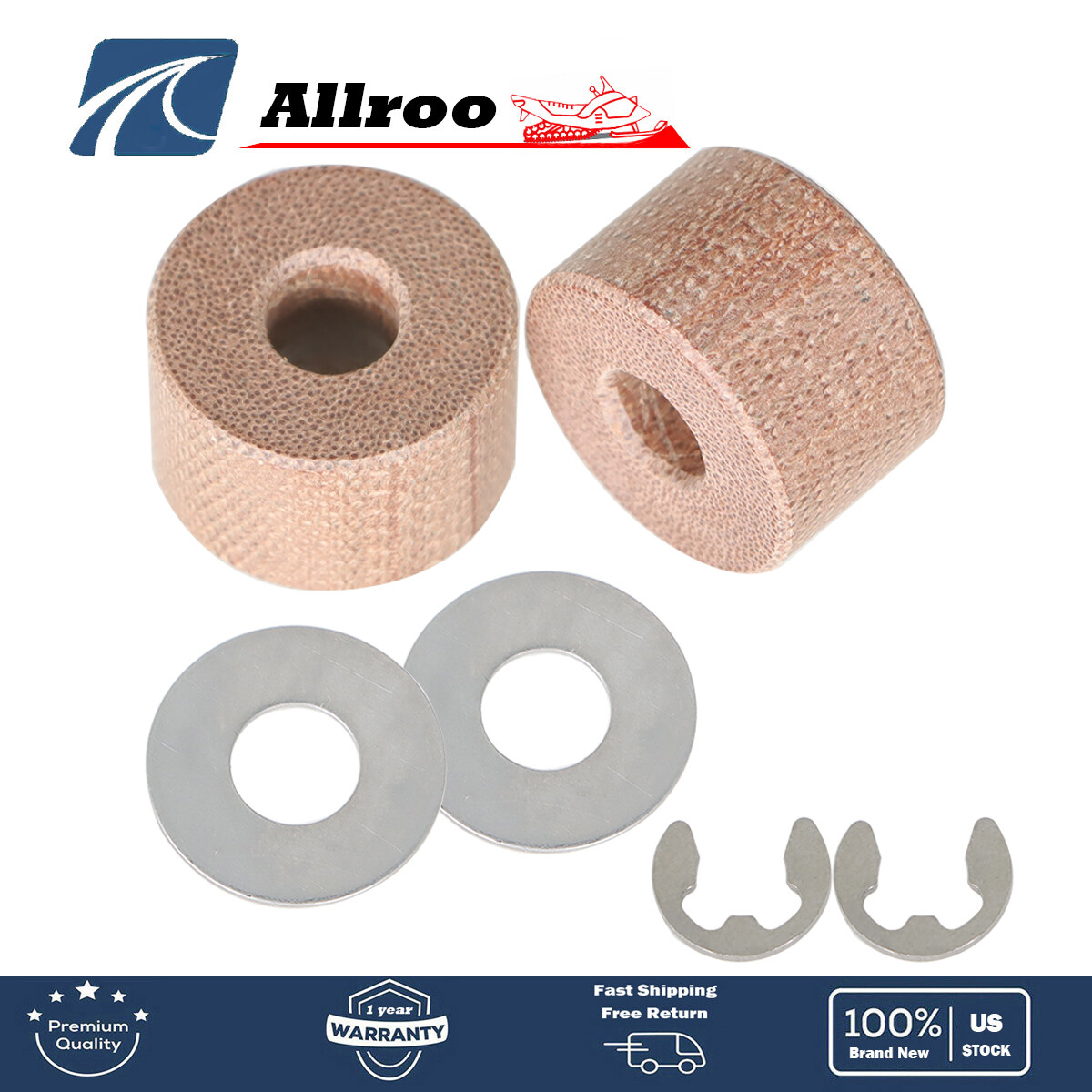 For SKI-DOO #417127016 Secondary Clutch QRS Hard Fiber Torque Rollers 1212 USA