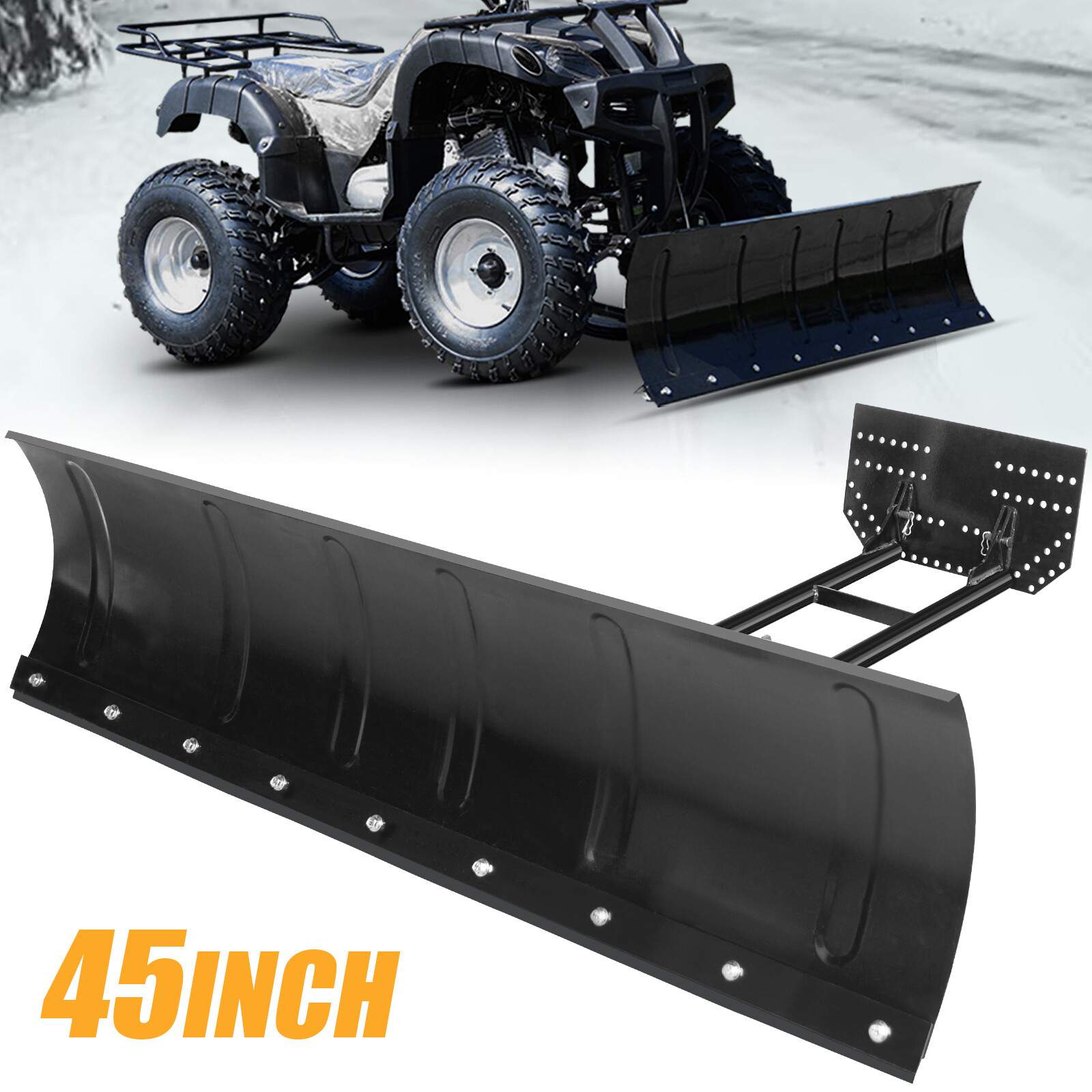 FOR Honda Rancher 350 UTV Snow Plow Kit 45” Steel Blade Complete Mount Package
