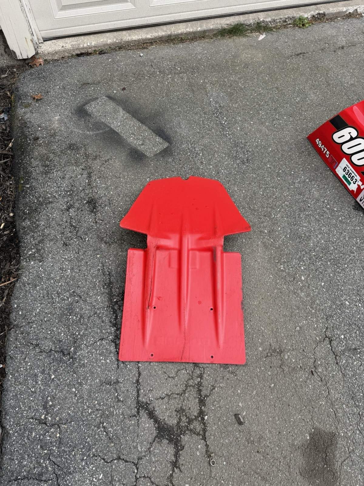 Polaris Snowmobile Skid Plate – Red – 2872220-293
