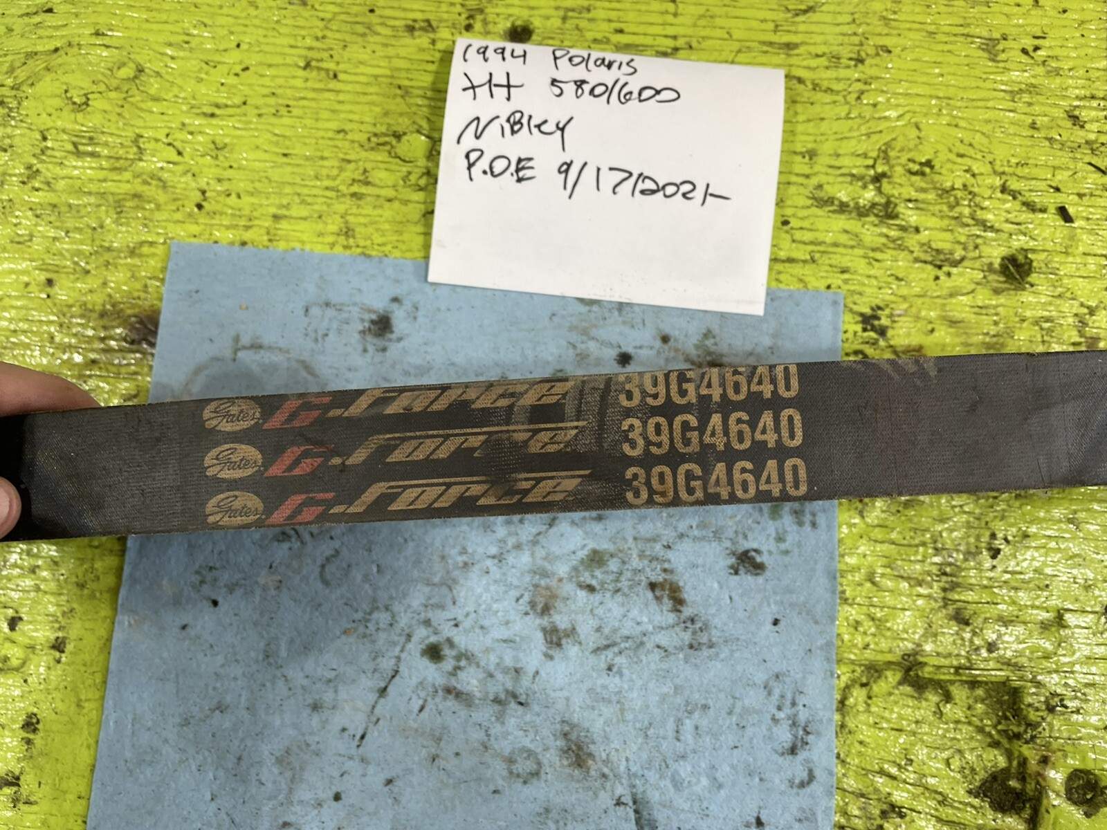 Polaris Snowmobile G force 39G4640 snowmobile drive belt