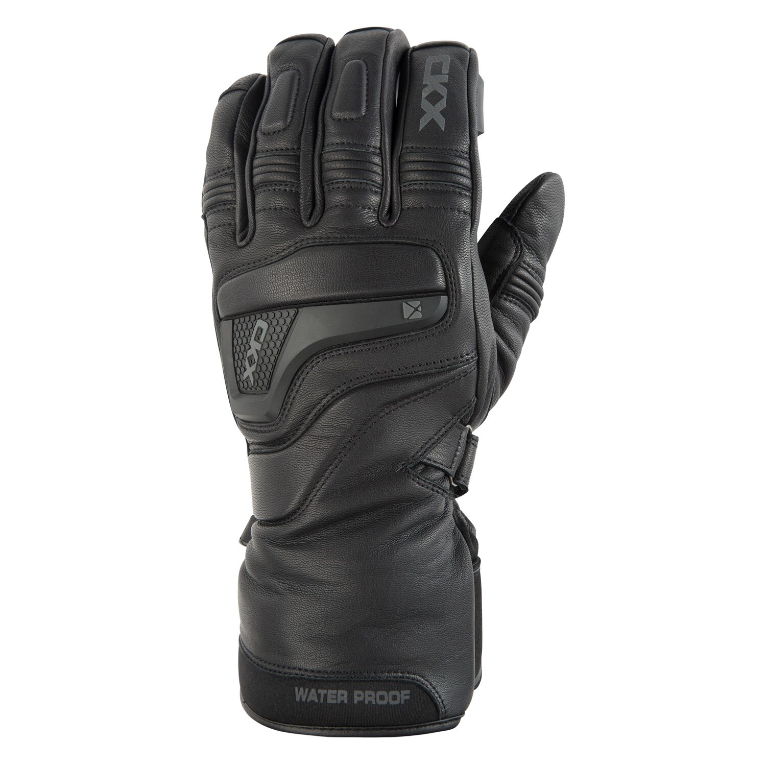 CKX Mens Alaska Leather Snowmobile Gloves Black Size Large