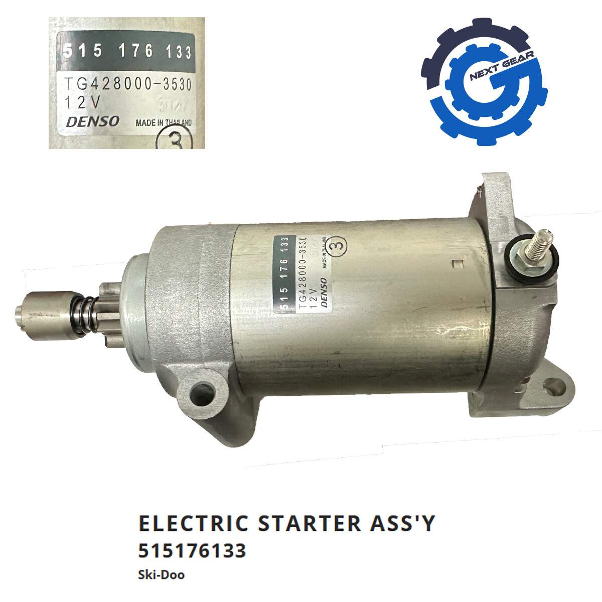 New OEM Ski-Doo Snowmobile Starter Motor For 2002-2010 Ski Doo GSX GTX 515176133