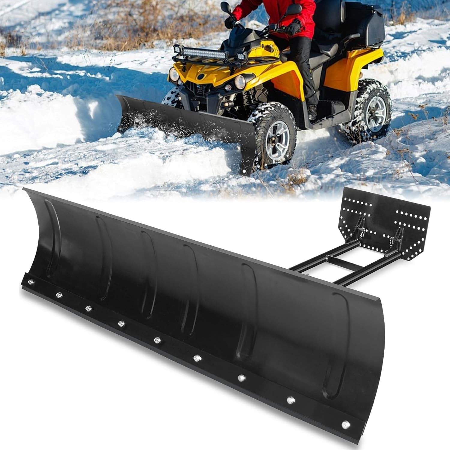 For Polaris Sportsman 335/400/450/500 Blade ATV UTV 45″ Snow Plow Kit Universal