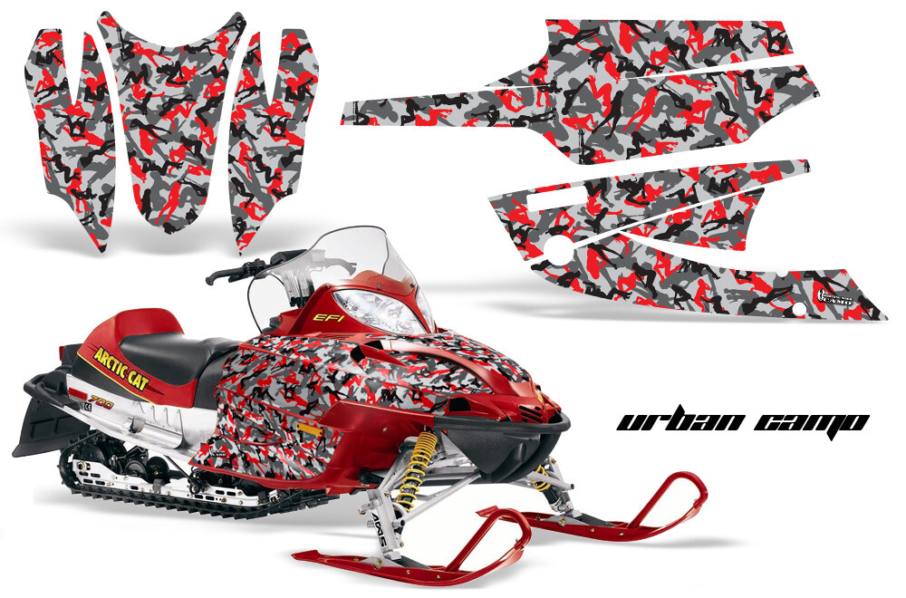 Sled Graphic Stickers Decals For Arctic Cat Firecat/Sabercat 2003-2006 URBAN R