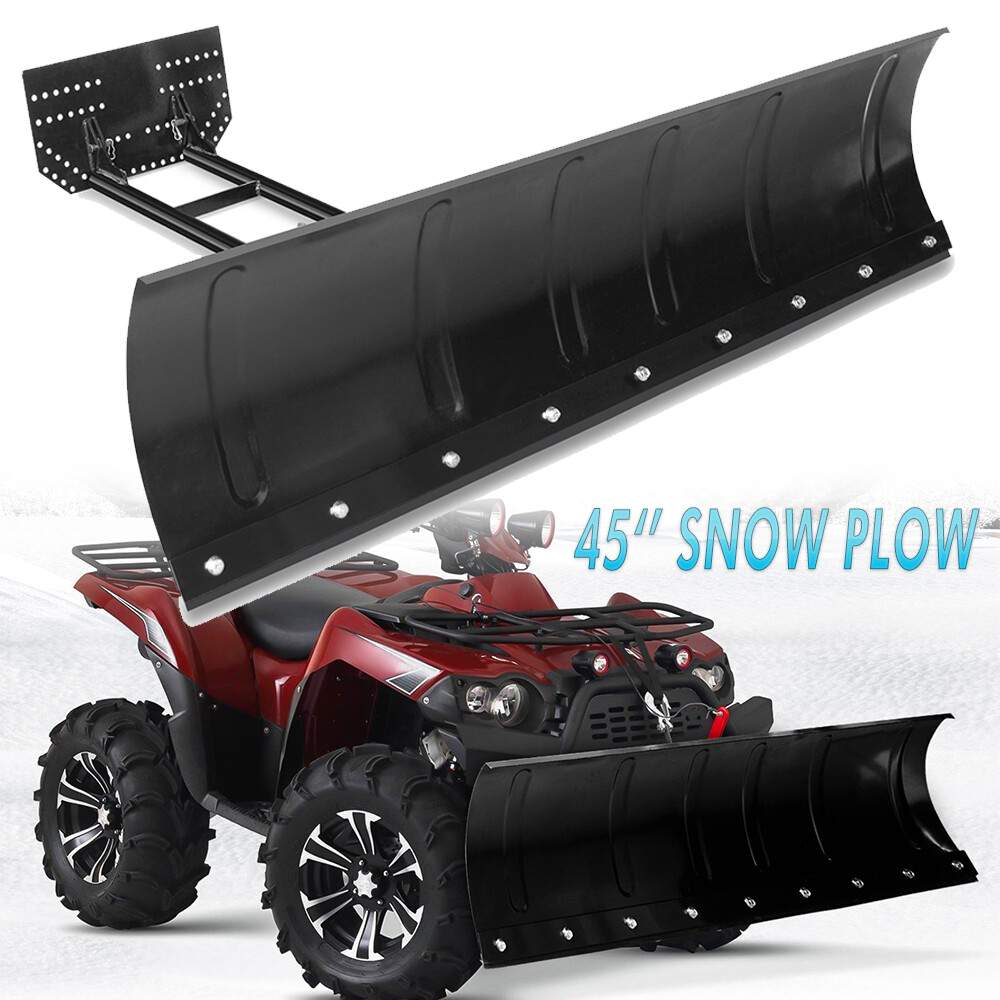 Snow Plow Blade Universal Kit Adjustable 45”inch For Honda Kawasaki Polaris ATV