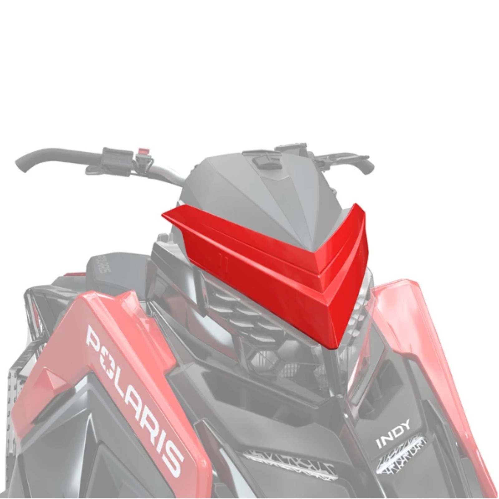 Polaris Snowmobile OEM Red Windshield K-Retainer, 2884936-293