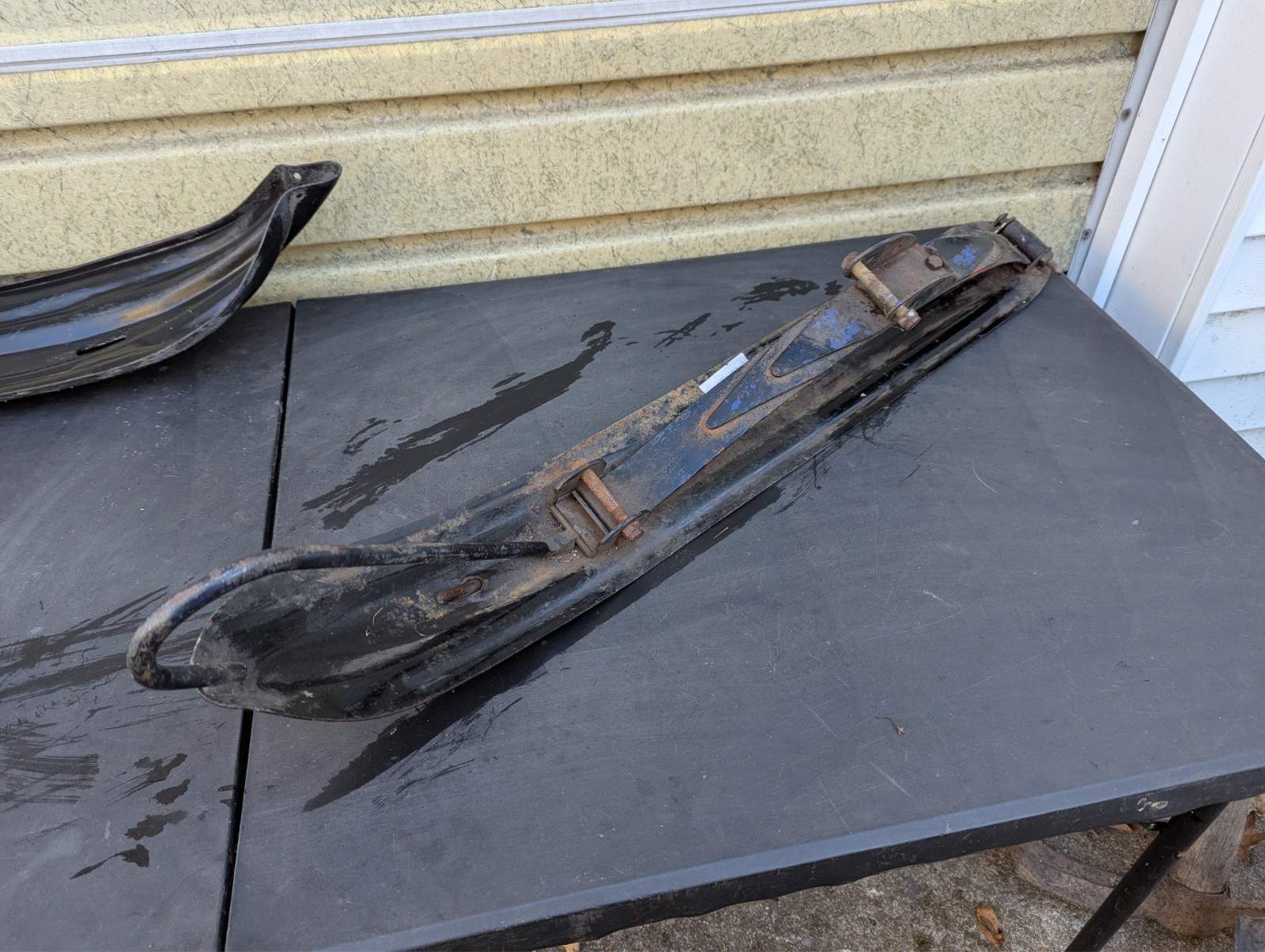 Vintage Polaris Snowmobile Ski Assembly