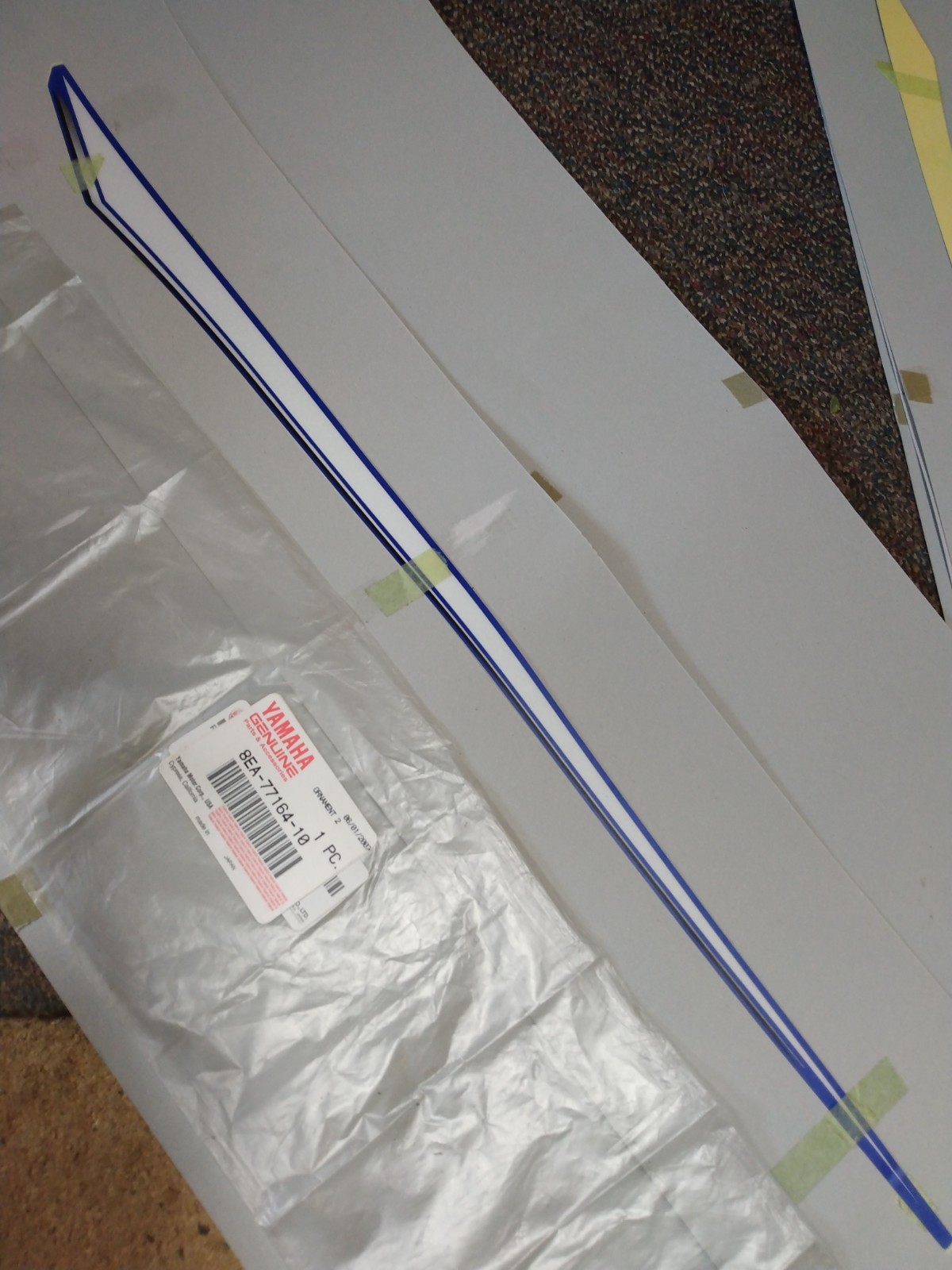 Yamaha  Snowmobile  Ornament #2  Decal     8EA-77164-10-00