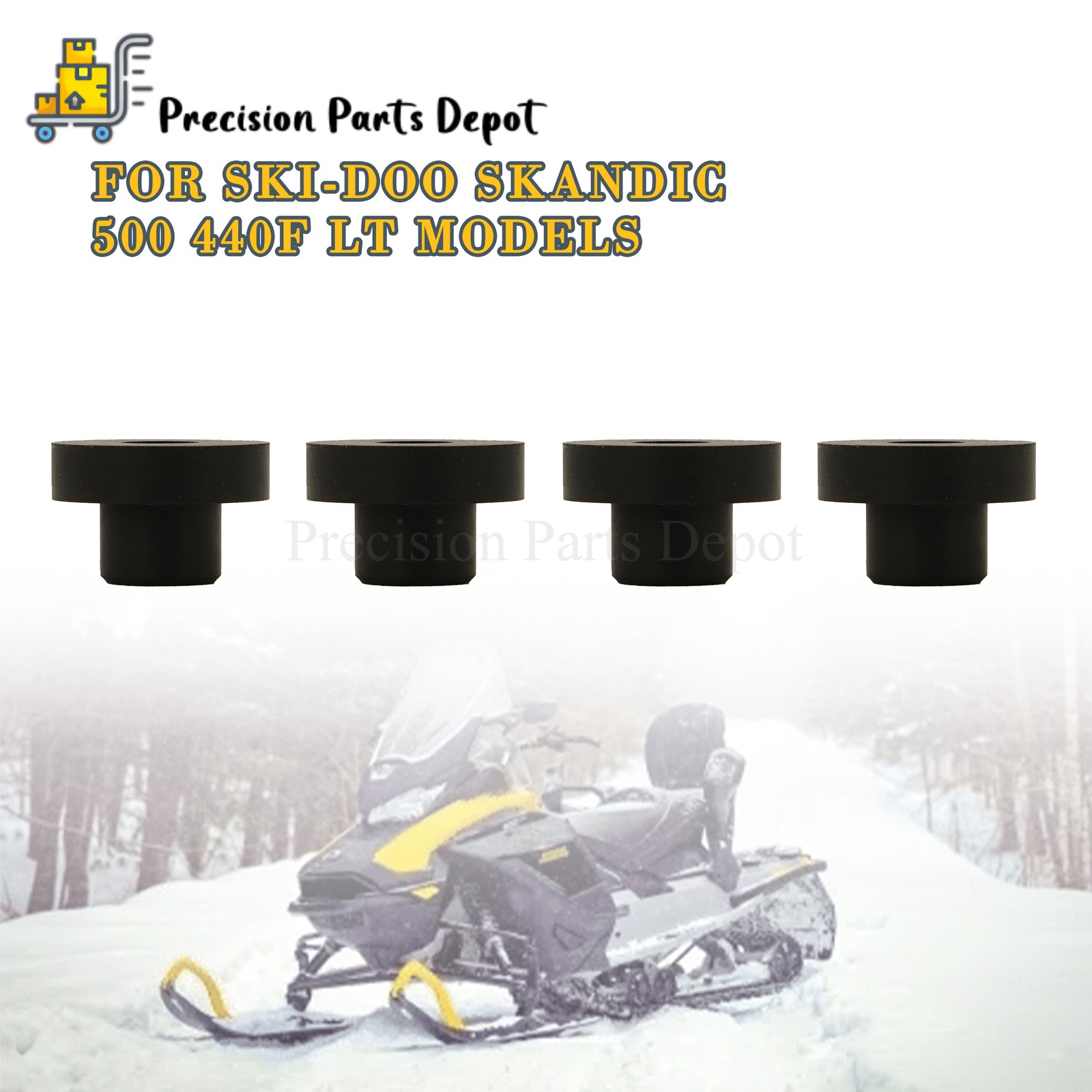 NEW Set Of 4 Rubber Grommets For Ski-Doo Skandic 500 440F LT Models 570045500 US
