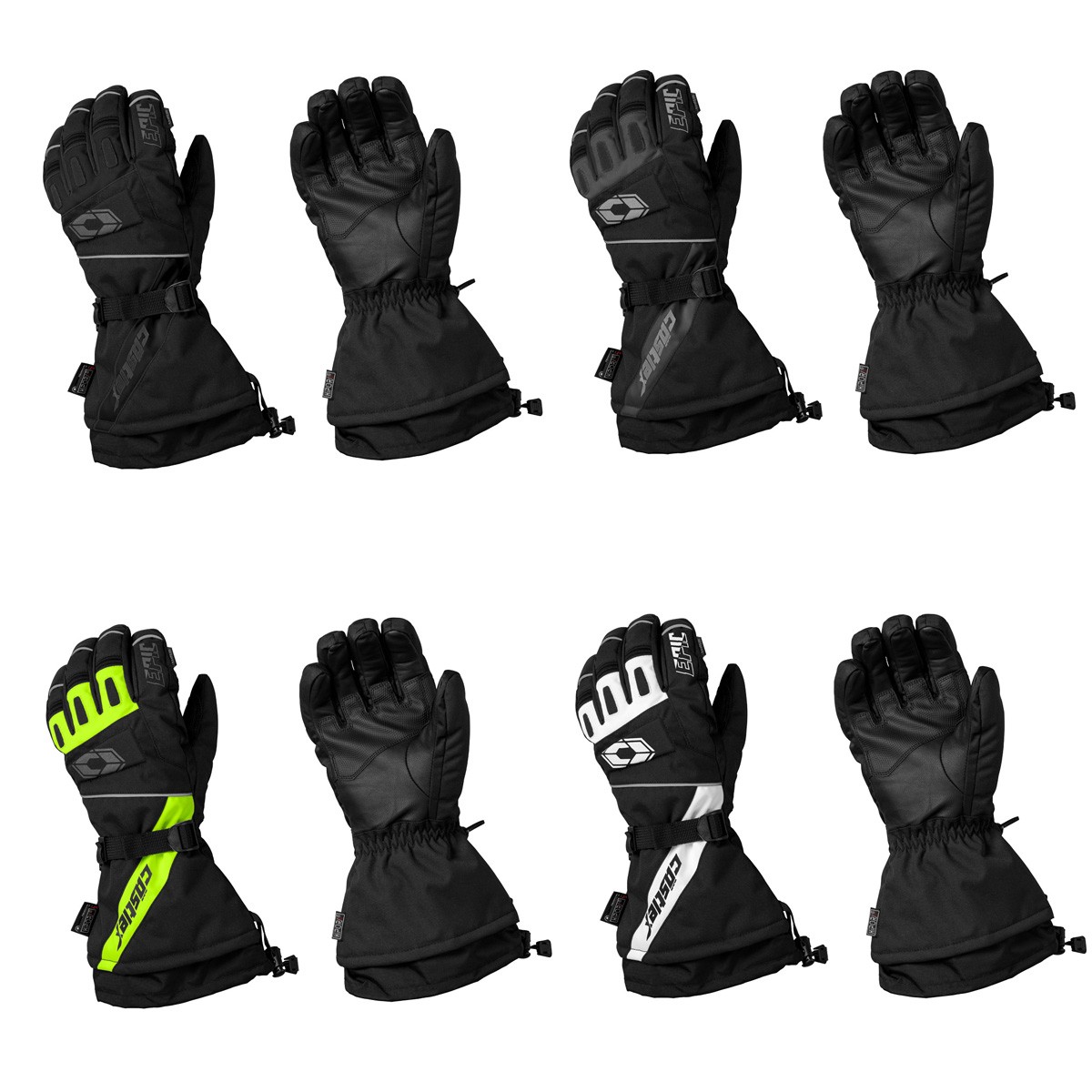 Mens Castle X EPIC Snowmobile Gloves Gauntlet Winter Snow Waterproof Windproof