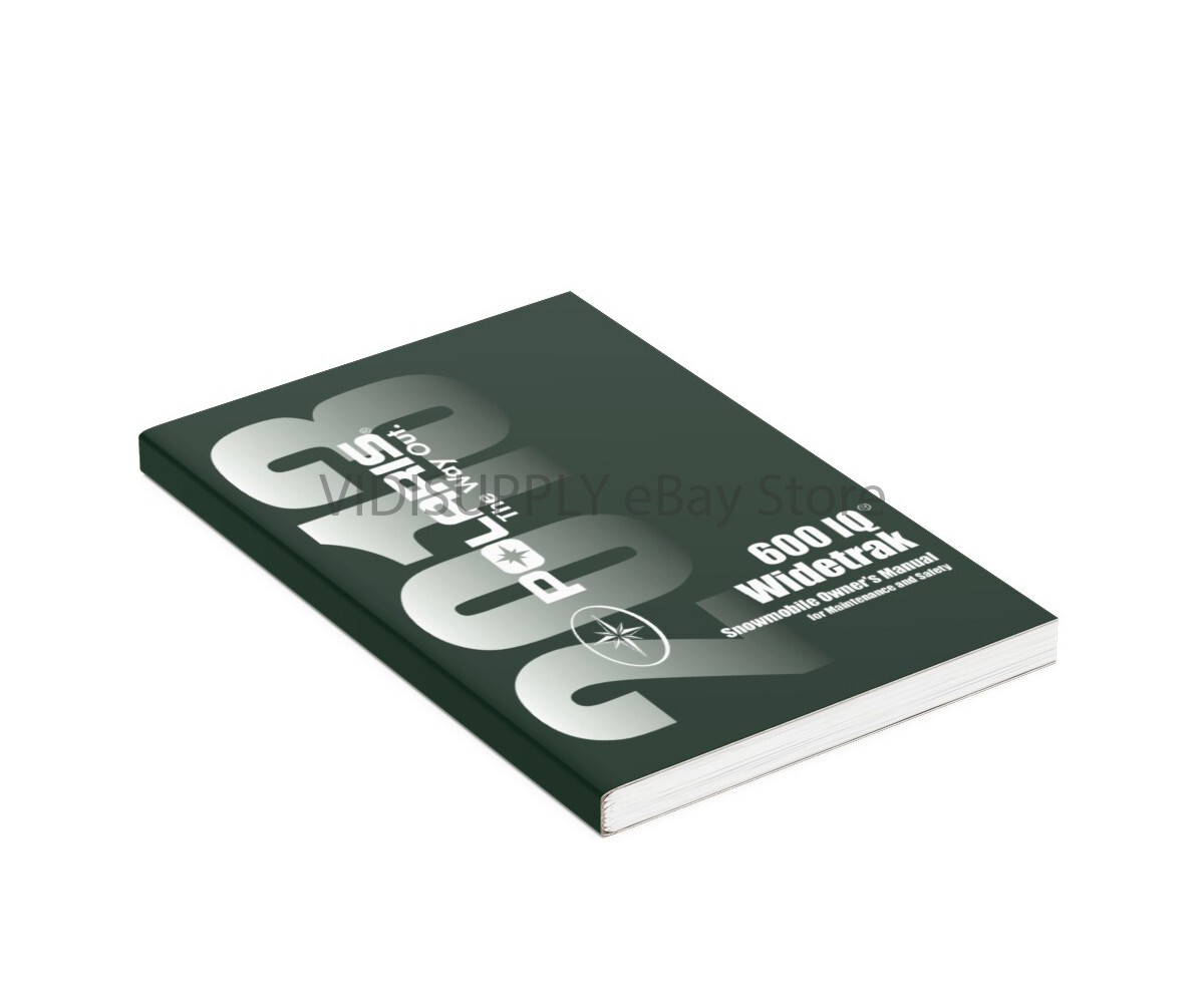 Polaris Snowmobile 2013 WIDETRAK IQ 600 Owners Manual NEW PAPERBACK