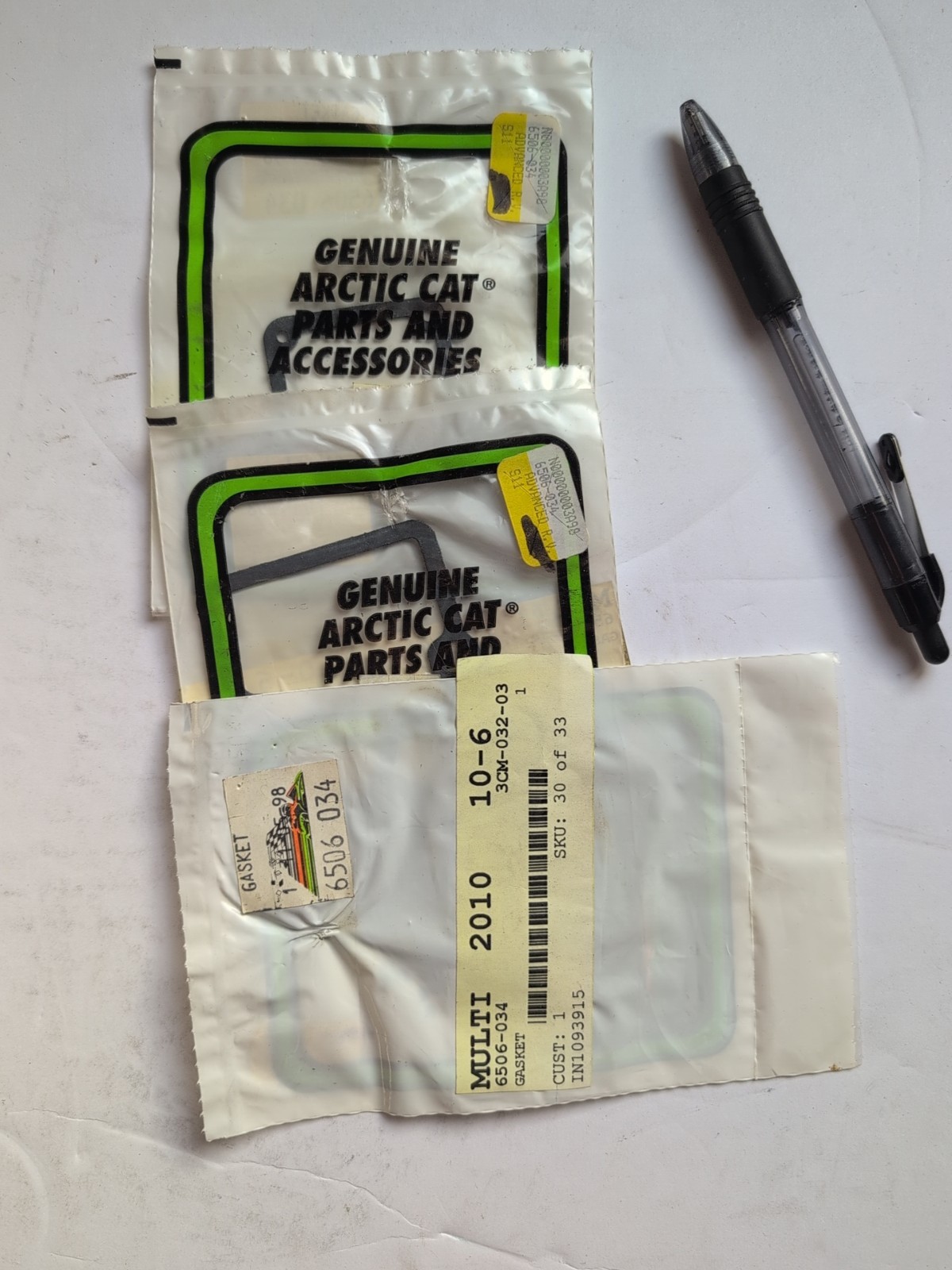 Artic Cat 6506-034 SNOWMOBILE CARB 3Qty GSKTS OEM AC10