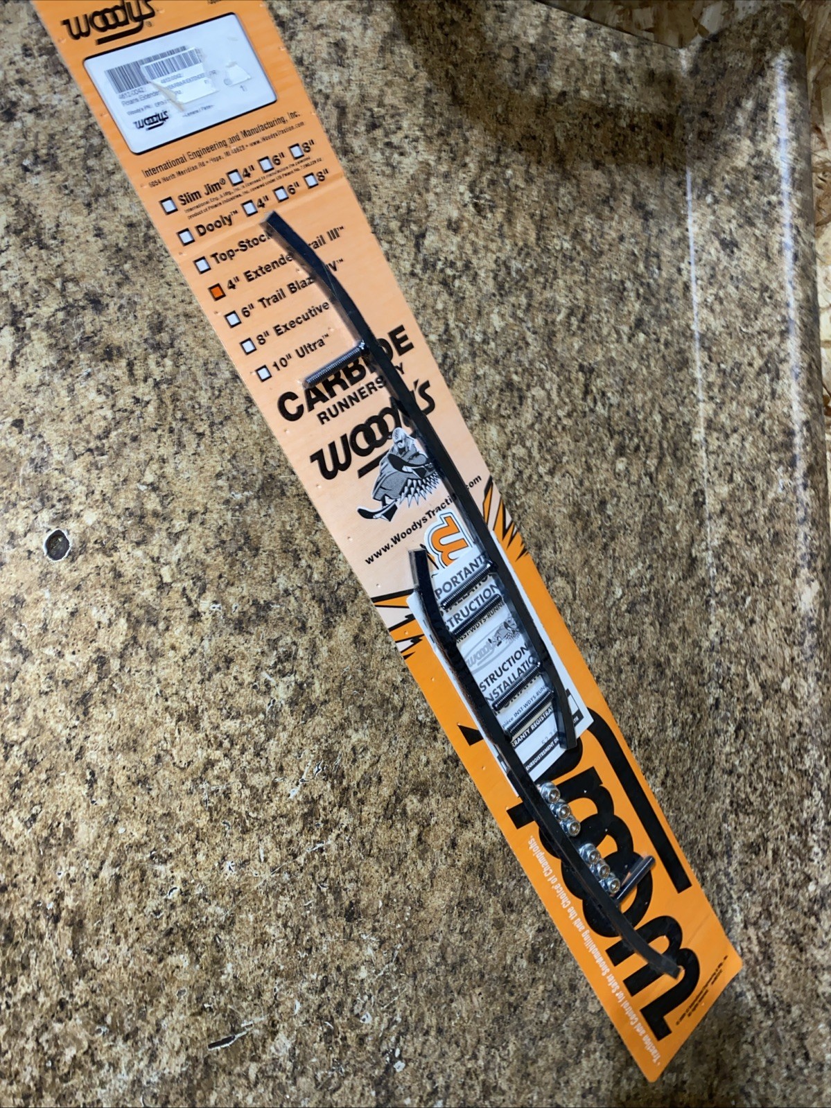 Woodys 4″ Carbide Flat Top Runners Polaris Snowmobile IQ/Rush 07-13  – EPI3-7125