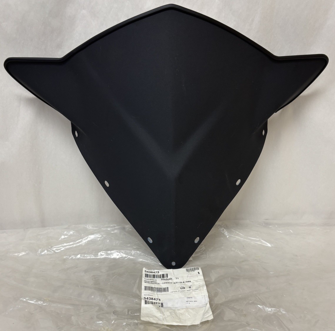 1-2011-2016 Polaris Switchback/RMK OEM Low/MID Windshield, BLK PN #5438473 #L611