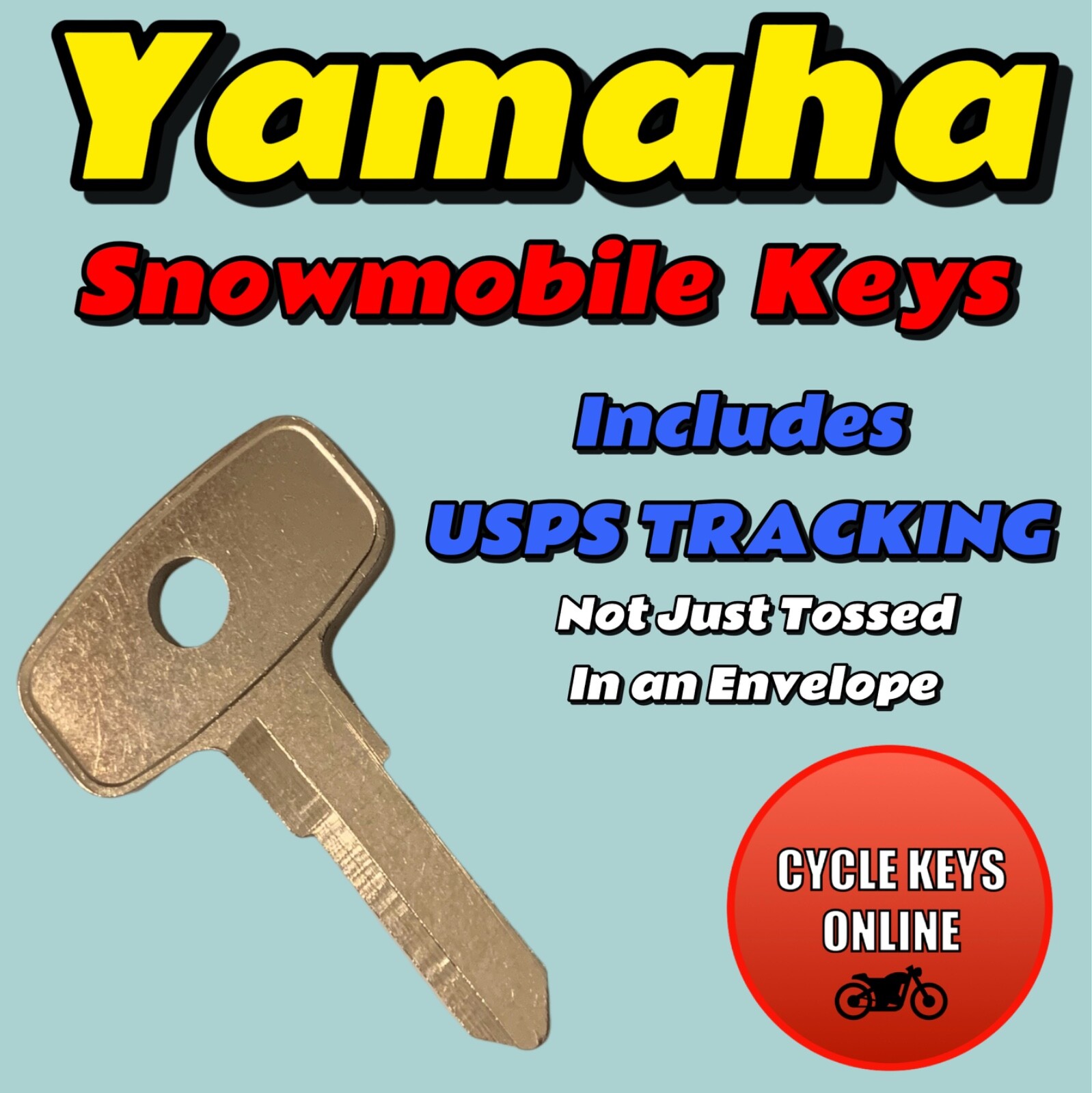 1970’s Yamaha snowmobile keys Cut to Code spare replacement key codes 614 – 626