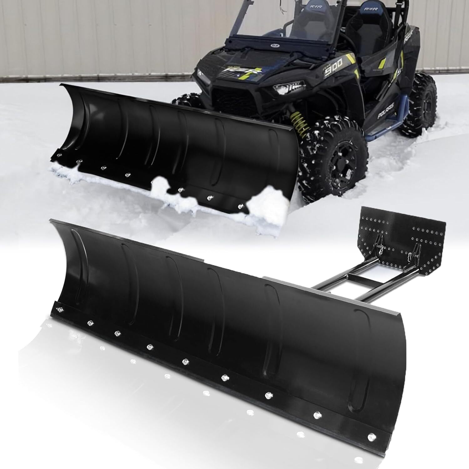 UTV Snow Plow Kit 45” Steel Blade Complete Mount Package Fit Honda Rancher 350