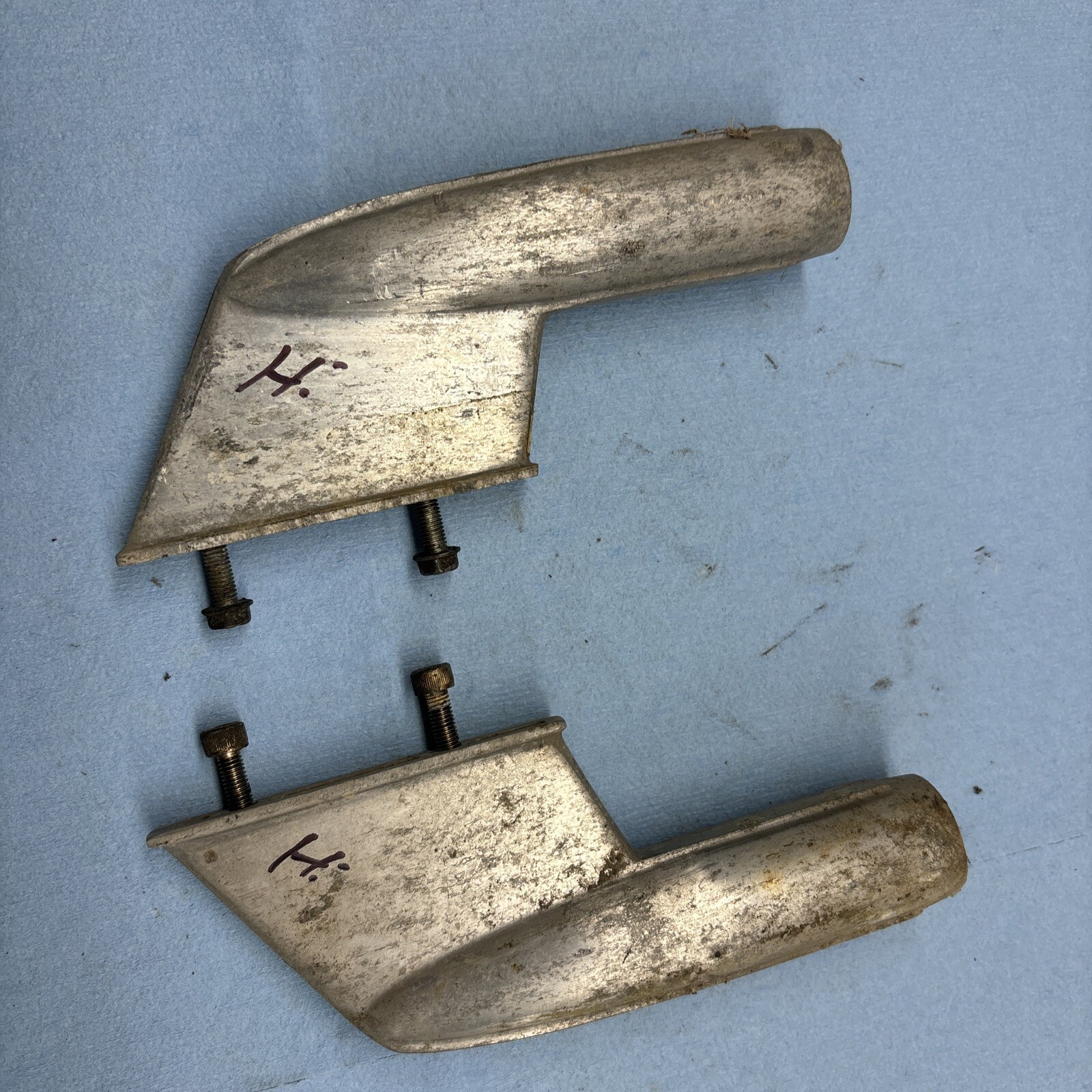 1971 Vintage Yamaha Snowmobile GP433 GP 433 Bumper End Caps Trim Good