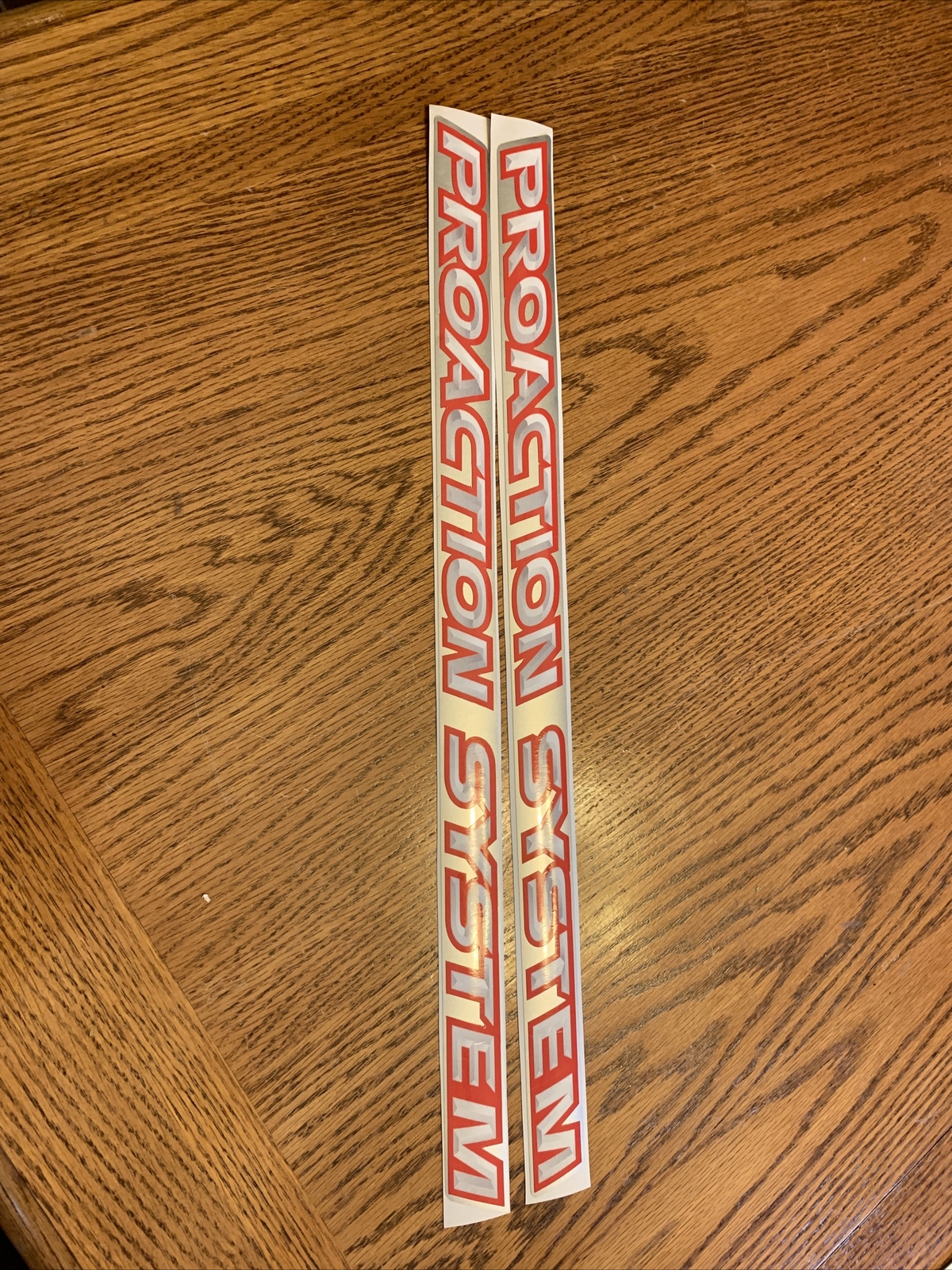 Yamaha Snowmobile Trailing Arm ProAction RED / Silver DECALS ONLY Left & Right