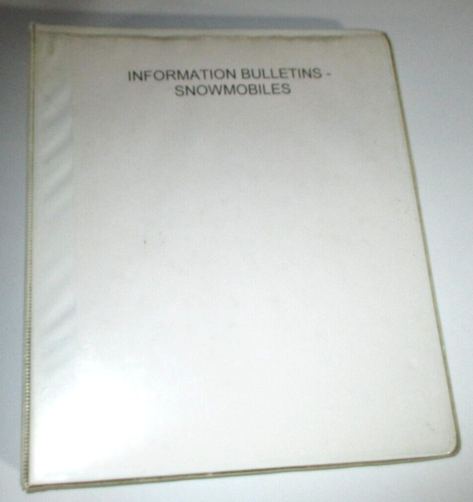 Polaris Snowmobile Service Information Bulletins 700 XC/SKS/RMK 600 XCR/SP &more