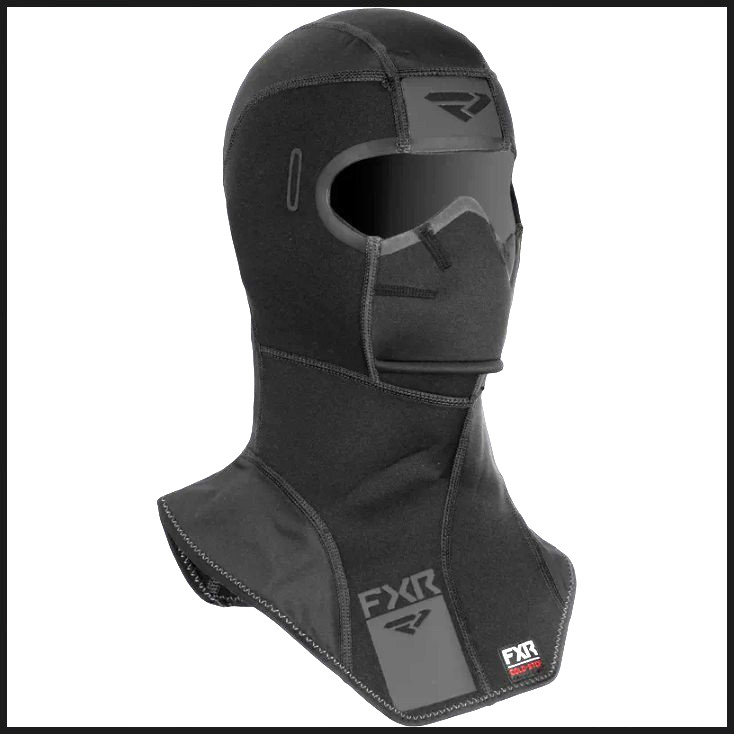 FXR Black Cold-Stop Anti-Fog Snowmobile Facemask Balaclava L XL  221658-1000