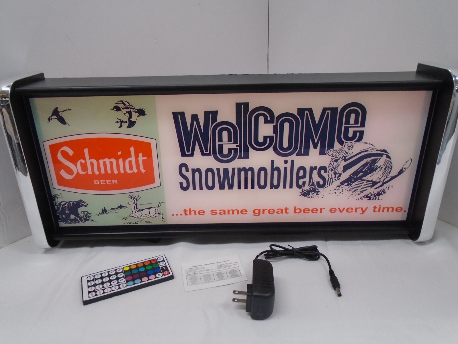 Schmidt Snowmobilers LED Display lighted sign lightbox Wall hanging Light