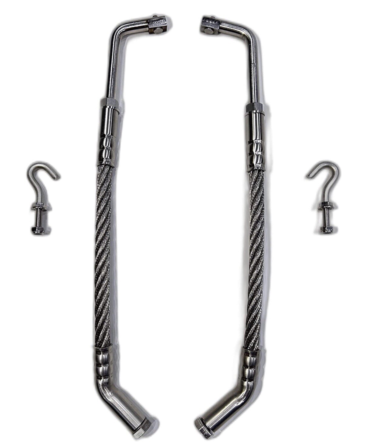 Snowmobile Ice Scratchers- Stainless Steel With Welded And Pressed Carbide Tips