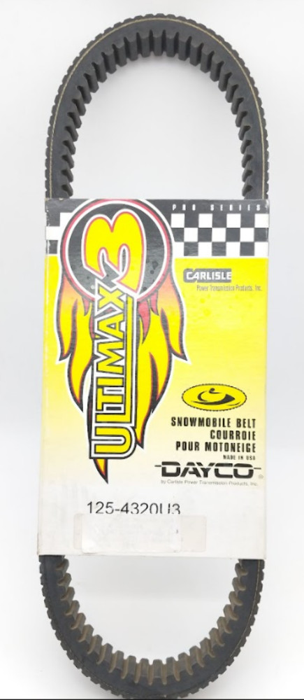 1980-2001 Yamaha Snowmobile Drive Belt Carlisle Ultimax 3 125-4320U3