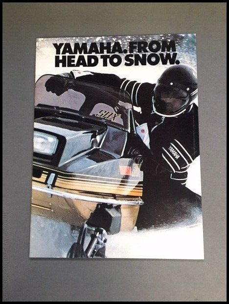 1981 1982 Yamaha Snowmobile 28-page Full Line Sales Brochure Catalog