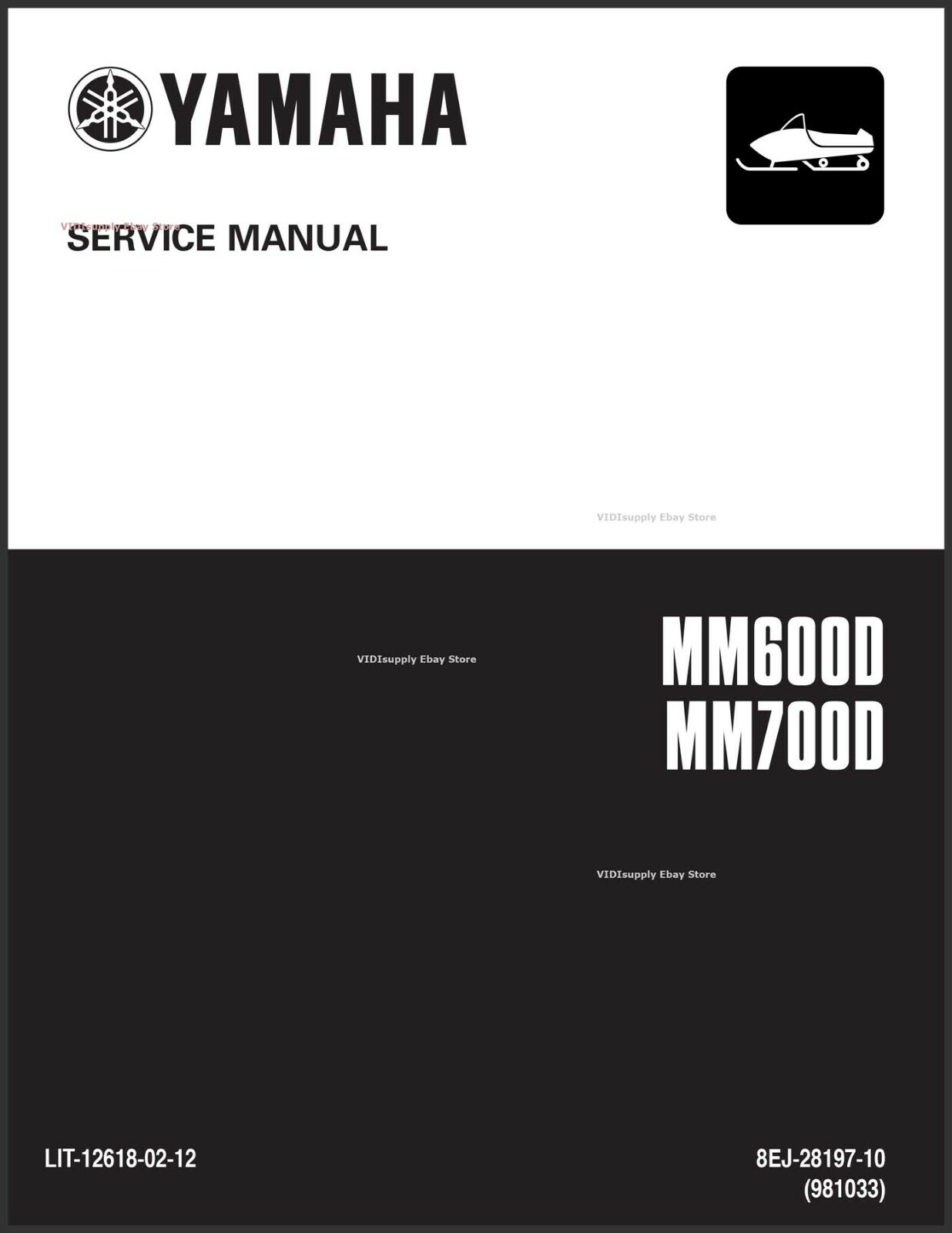 New Yamaha Snowmobile Mountain Max MM600D MM700D Repair Service Workshop Manual
