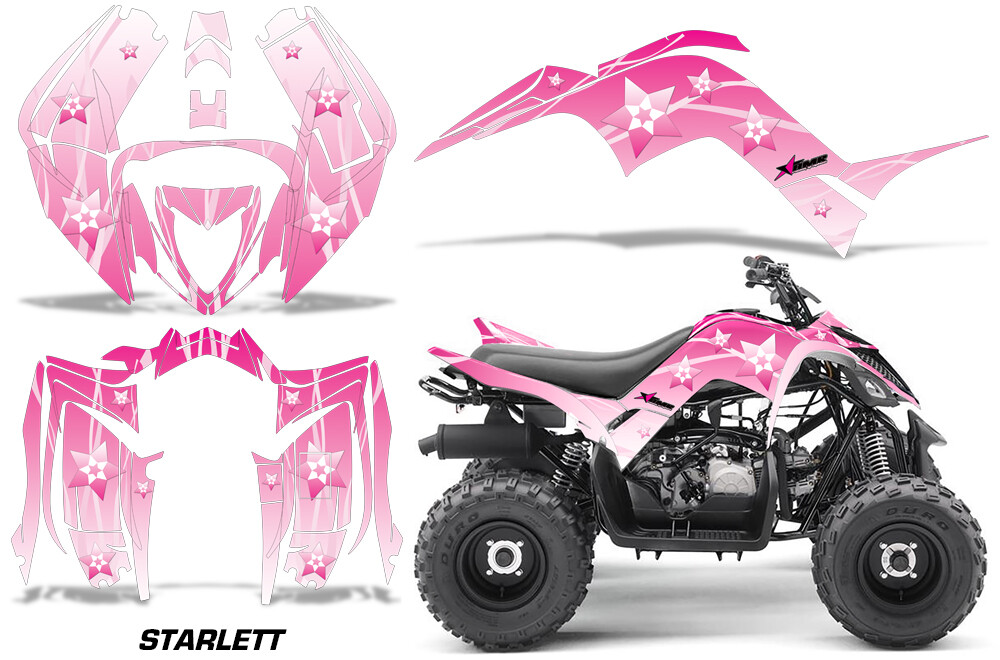 Graphics Kit Decal Sticker For Yamaha Raptor 90 YFM90 16-23 Starlett PK