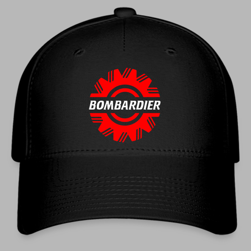Bombardier Ski-Doo Snowmobile Black Hat Baseball Cap Size S/M and L/XL