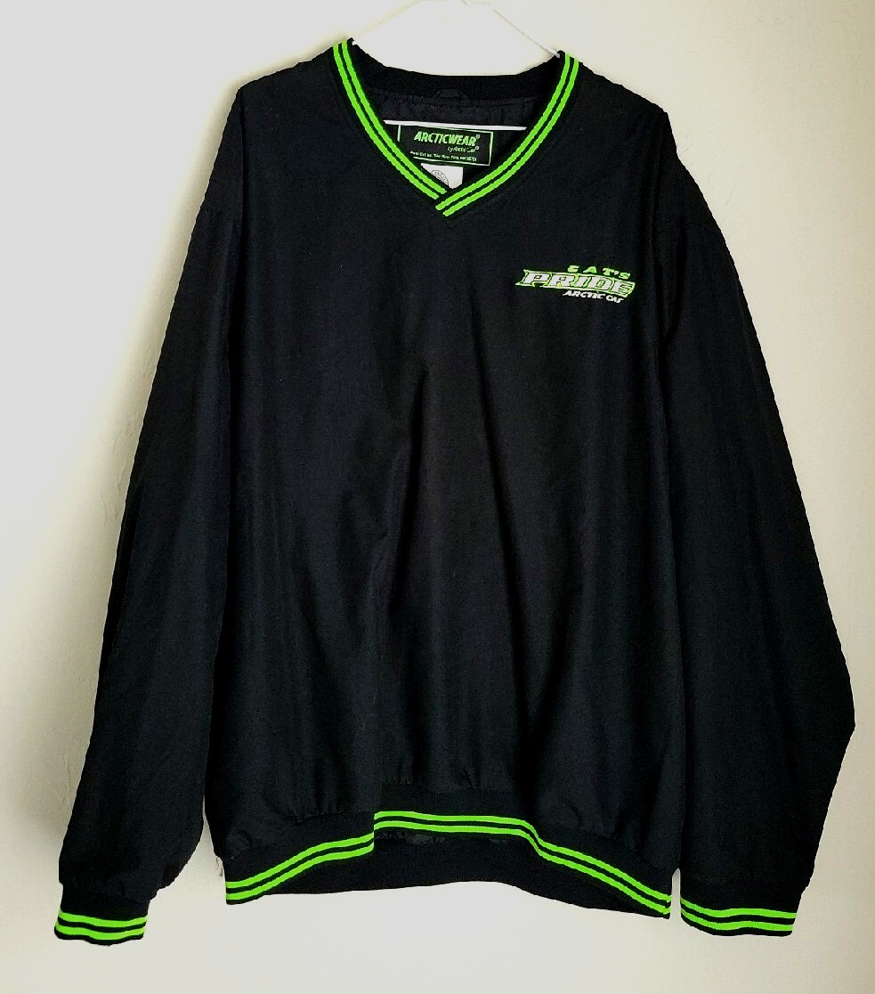 Arcticwear By Artic Cat Cat’s Pride pullover windbreaker jacket Men’s XL black