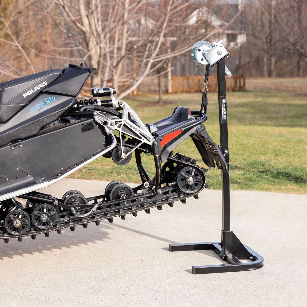 Black Ice Aluminum Snowmobile Lift with Winch